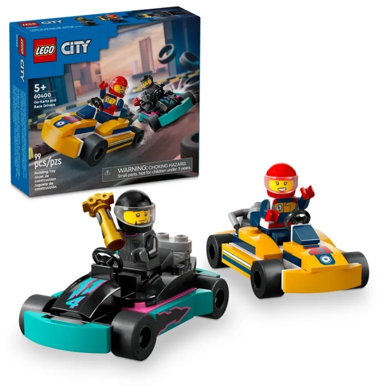 LEGO%20City%20Go-Kartlar%20ve%20Yarış%20Sürücüleri%2060400%20-%2099%20Parça%205+