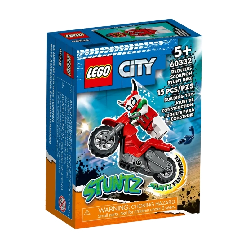 LEGO%20City%20Korkusuz%20Akrep%20Gösteri%20Motosikleti%2060332%20-%2015%20Parça%205+