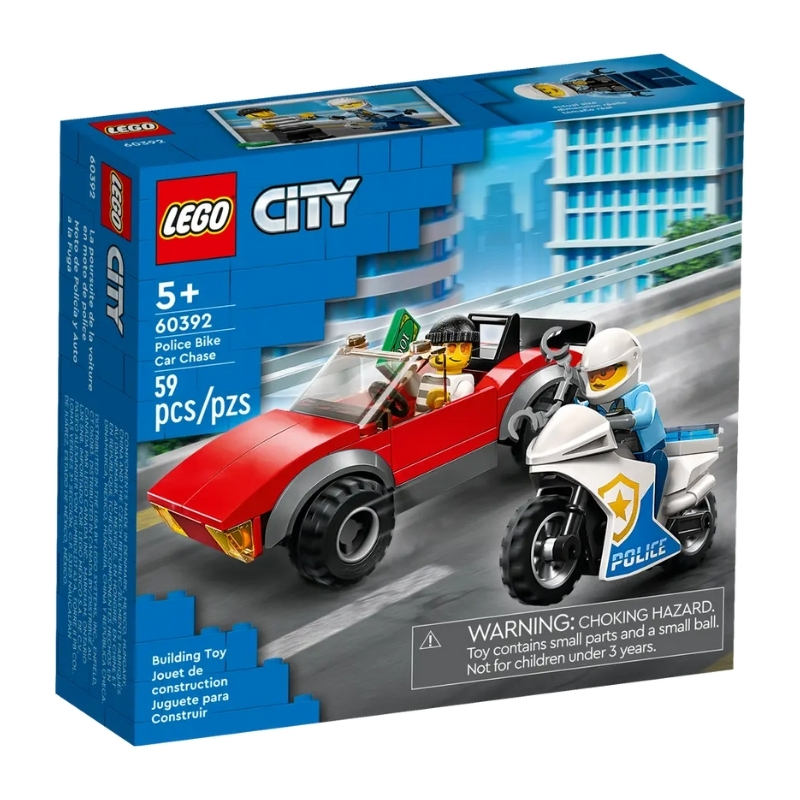 LEGO%20City%20Polis%20Motosikleti%20Araba%20Takibi%2060392%20-%2059%20Parça%205+