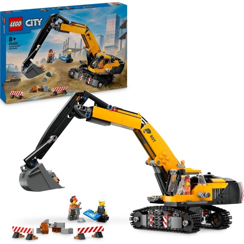 LEGO%20City%20Sarı%20İnşaat%20Ekskavatörü%2060420%20-%20633%20Parça%208+