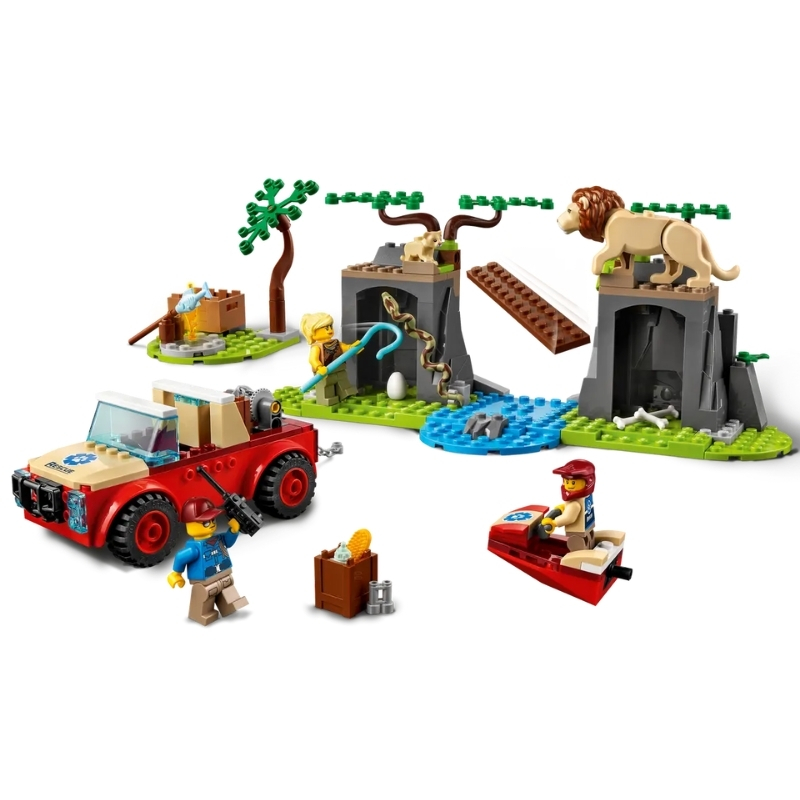 LEGO%20City%20Vahşi%20Hayvan%20Kurtarma%20Jipi%2060301%20-%20157%20Parça%204+