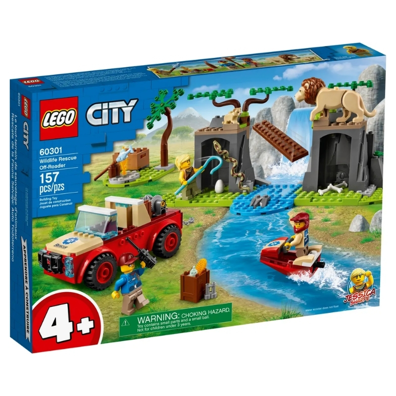 LEGO%20City%20Vahşi%20Hayvan%20Kurtarma%20Jipi%2060301%20-%20157%20Parça%204+