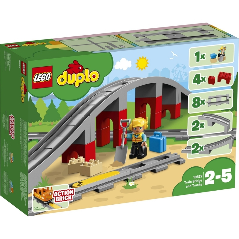 LEGO%20Duplo%20Tren%20Rayları%2010872-%2023%20Parça%202+