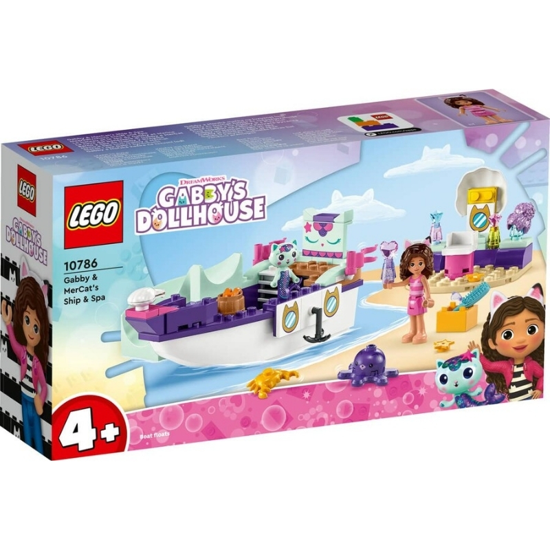 LEGO%20Gabby%20ve%20Süslü%20Kedi’nin%20Gemisi%20ve%20Spa%2010786%20-%2088%20Parça%204+