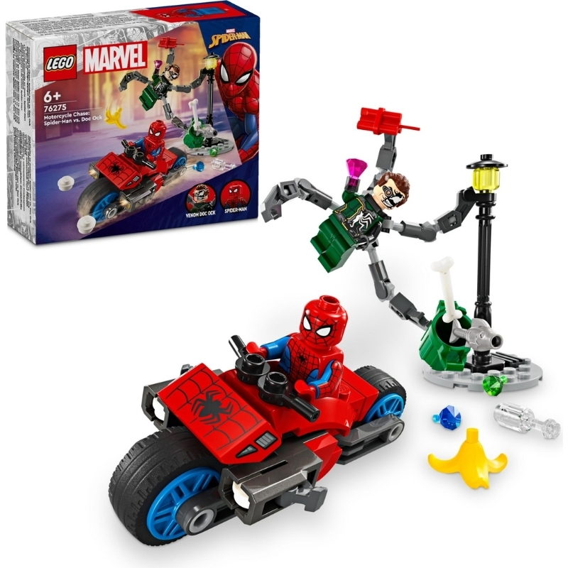 LEGO%20Marvel%20Motosiklet%20Takibi:%20Örümcek%20Adam%20Doktor%20Oktopus’a%20Karşı%2076275