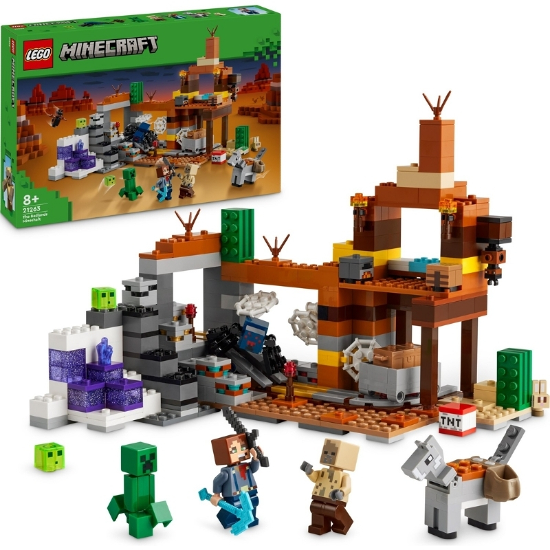 LEGO%20Minecraft%20Çorak%20Arazi%20Maden%20Kuyusu%2021263%20-%20538%20Parça