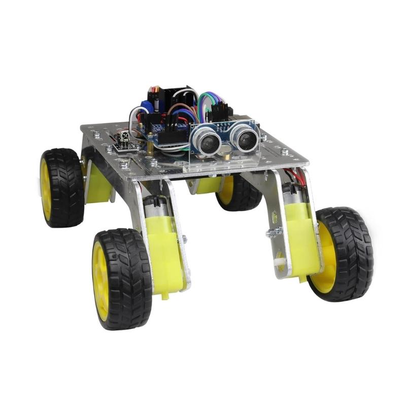 Rover%204WD%20Arazi%20Robot%20Kiti%20-%20Demonte%20(Alüminyum%20Gövdeli)