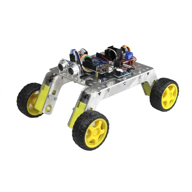 Rover%204WD%20Arazi%20Robot%20Kiti%20-%20Demonte%20(Alüminyum%20Gövdeli)