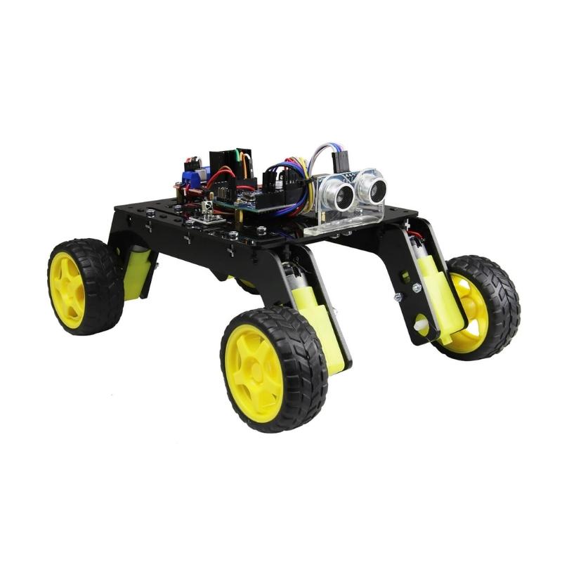 Rover%204WD%20Arazi%20Robot%20Kiti%20-%20Demonte%20(Pleksi%20Gövdeli)