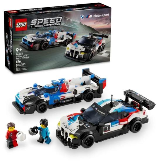 LEGO Speed Champions BMW M4 GT3 ve BMW M Hybrid V8 Yarış Arabaları 76922