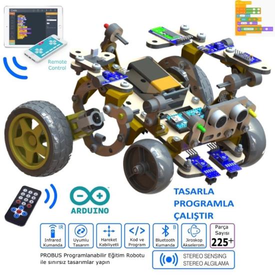 Probus Mod-3 Programlanabilir Eğitim Robotu